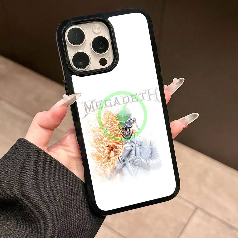 M-Megadeth Logo For Magesafe Magnetic Wireless Phone Case For IPhone 17 Pro Max Air 13 12 Mini 16 15 14 11