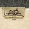 HERMES Made in Italy 100% cashmere Long sleeve sweater XS beige knit Men's Used