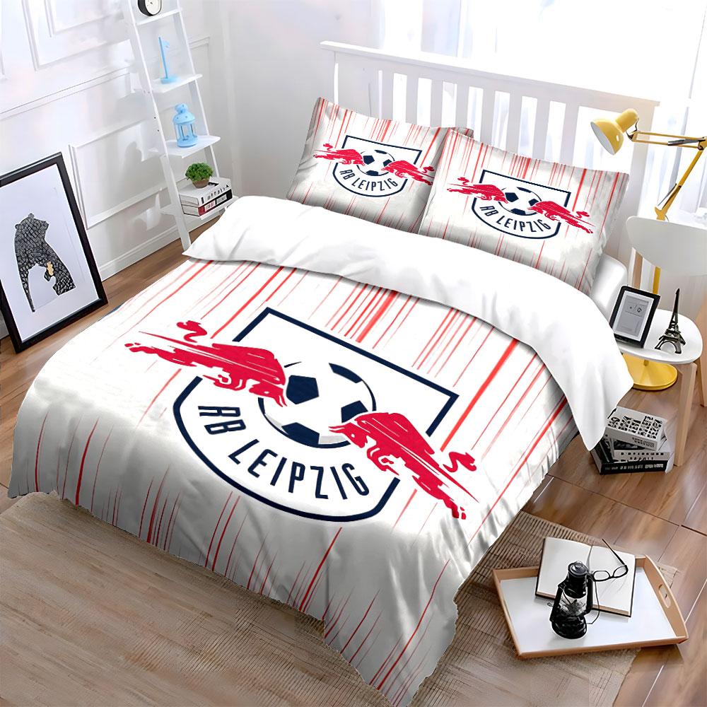 RB Leipzig Logo Bed Set Bedding Duvet Cover Set Duvet Cover Pillowcases  (1 * Duvet Cover 2 * Pillowcases, without duvet insert)