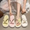 Fashion Cool Slippers 2025 Summer New with Skirt Fairy Wind Beaded Thick Bottom Cross Beach One Word Cool Slippers