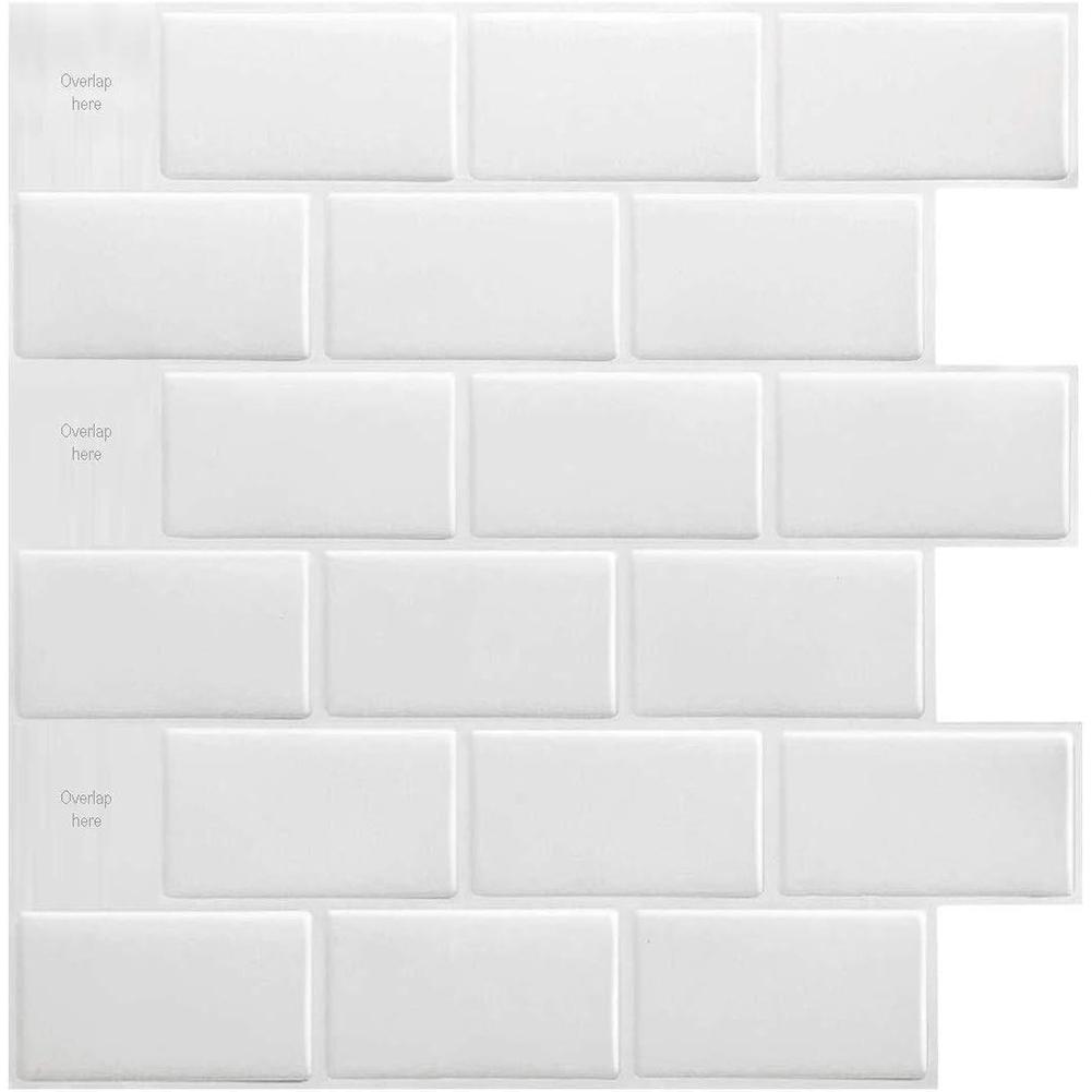 3D Tile Brick Mosaic Wallpaper Safety Odor-free Sticker Self Adhesive Kitchen Bathroom Decor Peel And Stick Tile For Kitchen