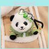 Panda Wear Sweater Plush Toy Cartoon Stuffed Animal Keychain Decoration Bag
