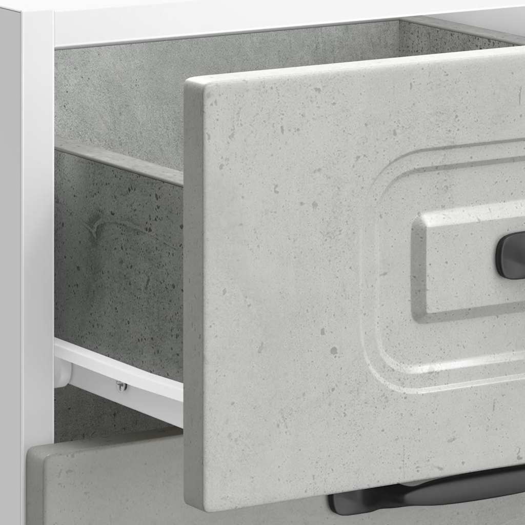 Kitchen Base Cabinet Kalmar Concrete Grey Wood Based Panel