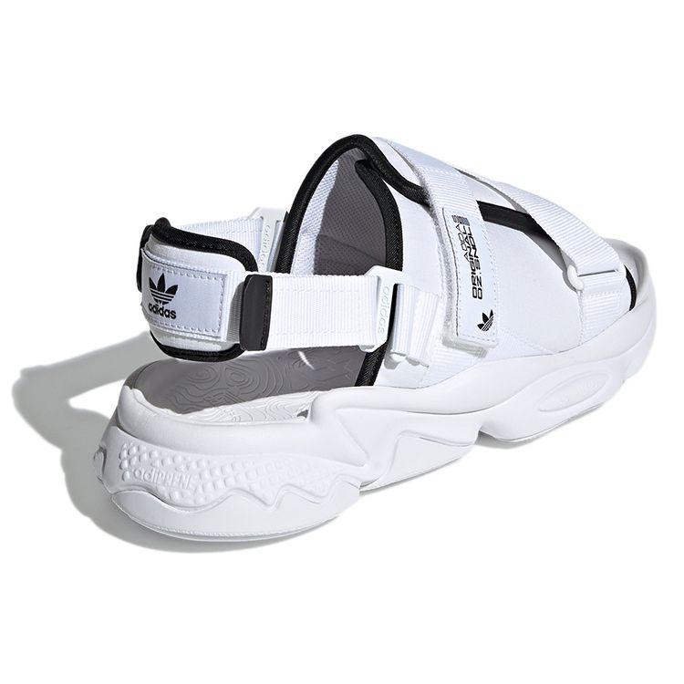Adidas Originální sandály řady Ozweego, pohodlné, ležérní plážové sandály, unisex sandály, bílé H67276