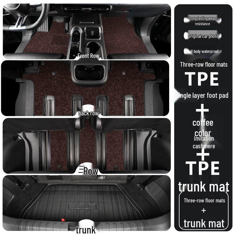 Lynk & Co 900 TPE Floor Mats 2025: Full Coverage Decorative Interior Car Accessories
