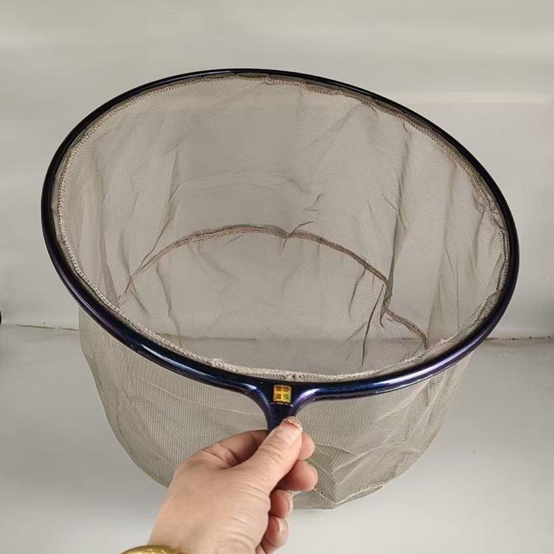 Color-Changing Dragon Carbon Anti-Snag Fishing Net Head - Integrated Ring Design