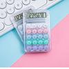 Macaron Mini Calculator Color Small Portable Transparent Student Supplies Office