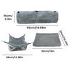 Chinchilla Hammock Cave Tunnel Mat Warm Small Animal Hammock For Sugar Glider Ferret Cage Sleeping Resting Hiding Playing