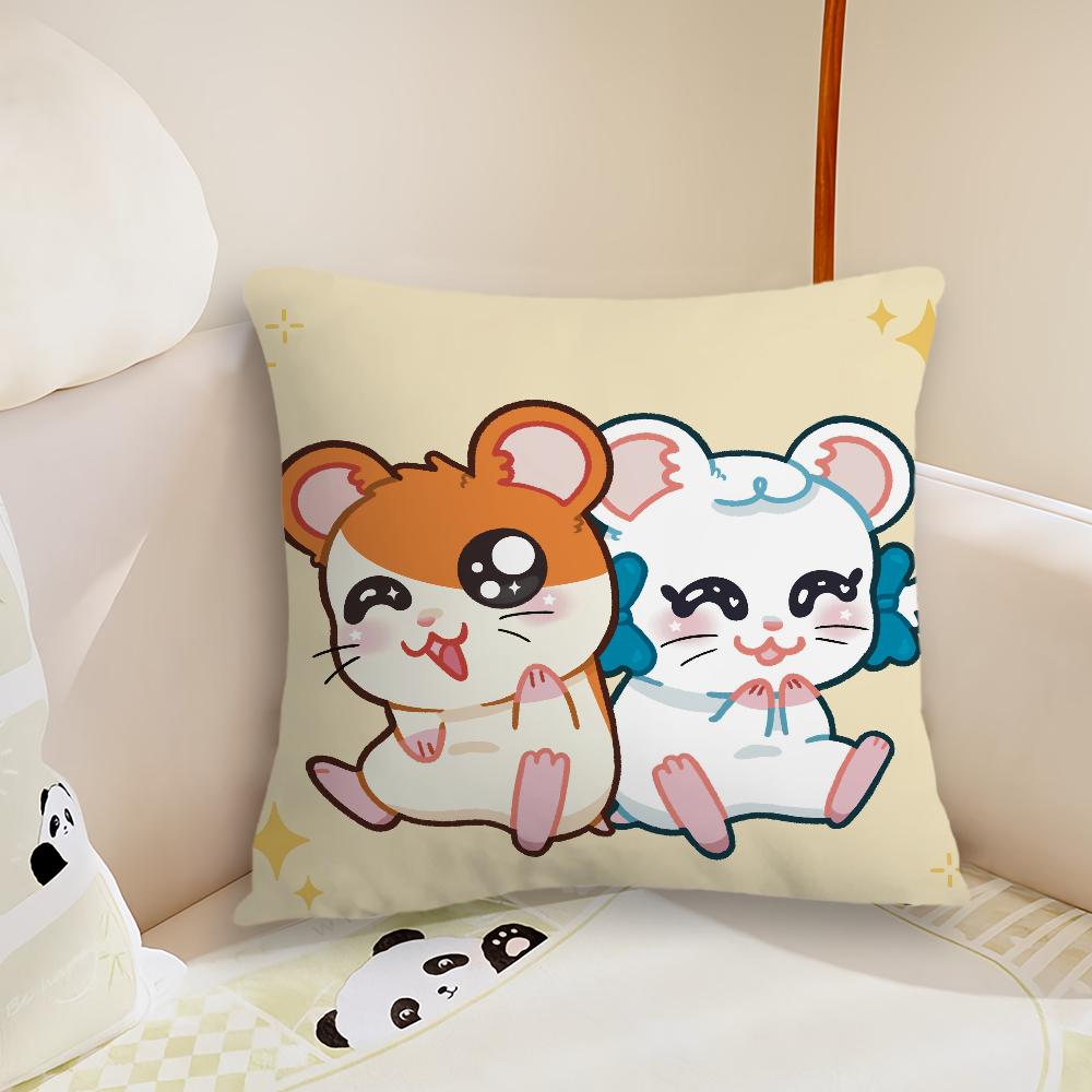 

cushion cover Comfortable soft Pillow Case for Sofa Living Hamtaro Cartoon Room Home office Decor Protective Covers 30cmx30cm