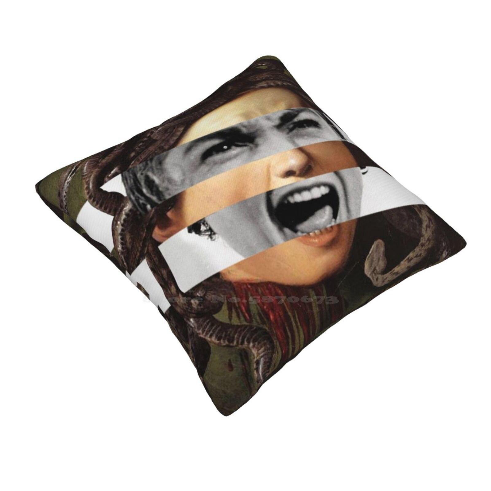 От Караваджо и Вивьен Ли В Фильме Психо Декоративная Подушка Наволочка Подушка Психо Хичкок Фильм Ужасов Черный 30cmx30cm