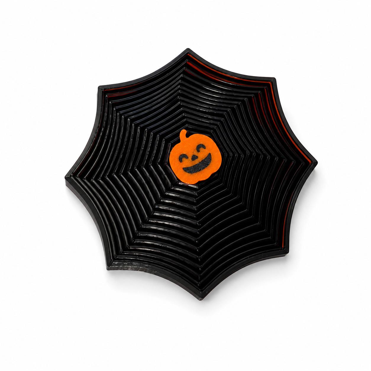 Spider Web Fractal Rotating Fidget Toy Stress Relief Desk Toy Sensory Spinner Handheld Focus Aid for Adults and Kids One Size