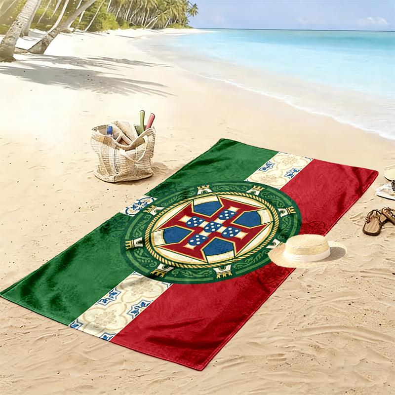 Royal Heritage Symbolism beach towel Outdoor camping Beach towel for vacation photos swim Absorbent bath towel seaside Comfort beach towel