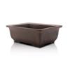 Umekichi Bonsai Supplies 5 Bonsai Pot with Rectangular Yokkaichi Banko Miscellaneous Trees Store, No. Window, Ware, Ceramic, Square, Shallow, Small,