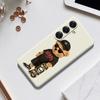 For Samsung Galaxy S25 Case Cool Bear Pattern Printing Straight Edge TPU Phone Back Cover