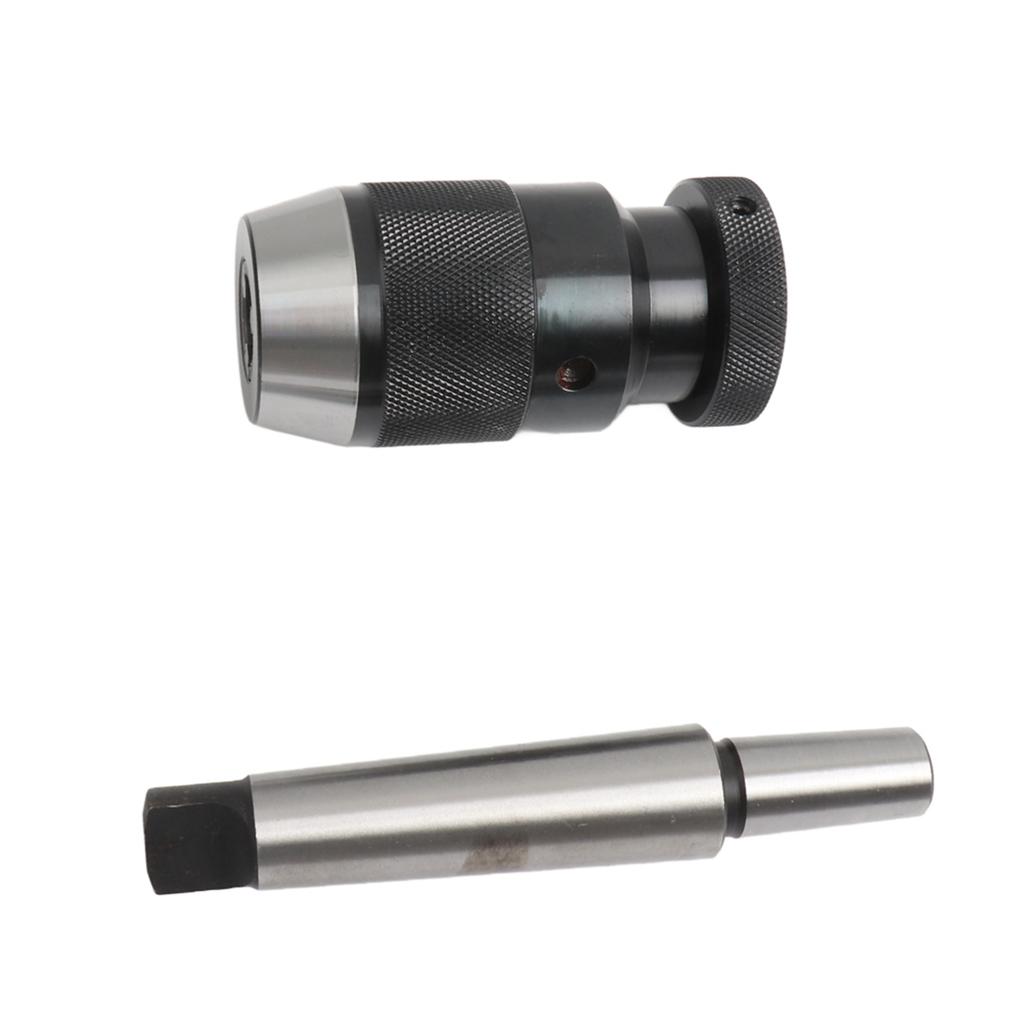 Self Tighten Drill Chuck Drill Chuck 1-16mm Capacity 45# Steel Self Tighten Keyless Lathe Drill Chuck with MT3-B18 Taper Arbor
