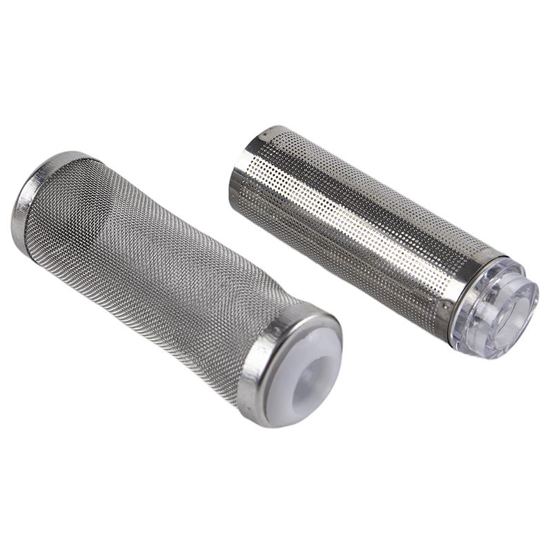 Stainless Steel Fish Tank Filter Fish Tank Fish Shrimp Mesh Net Filter Metal Pre-Filter Tube Filter Accessory Fish Tank Intake Strainer