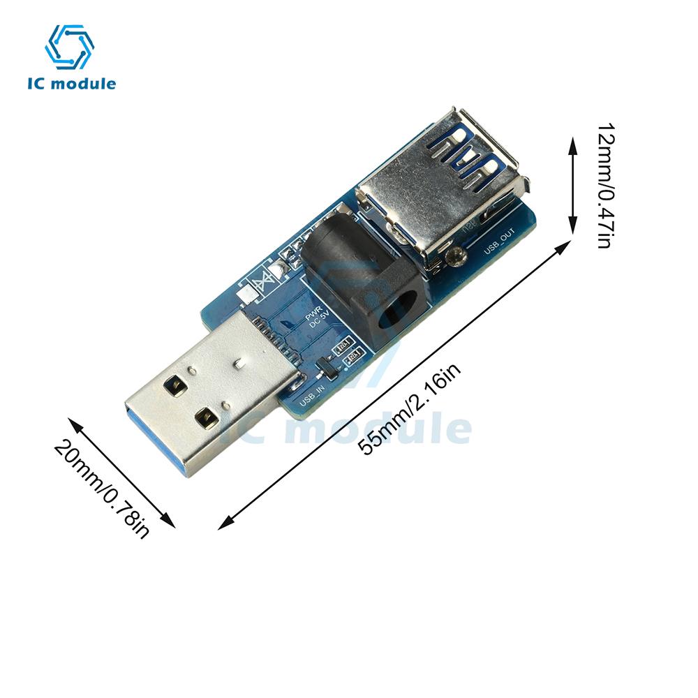 Automatic Switching USB Power Splitter Module Built-in Automatic Switching MOS Circuit Power Enhancement Board
