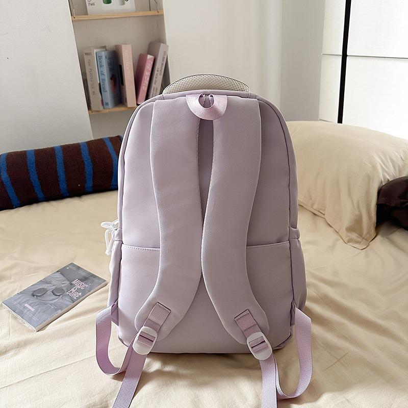 High value, fresh and sweet, candy-colored backpack, lightweight and large-capacity backpack for junior high school students