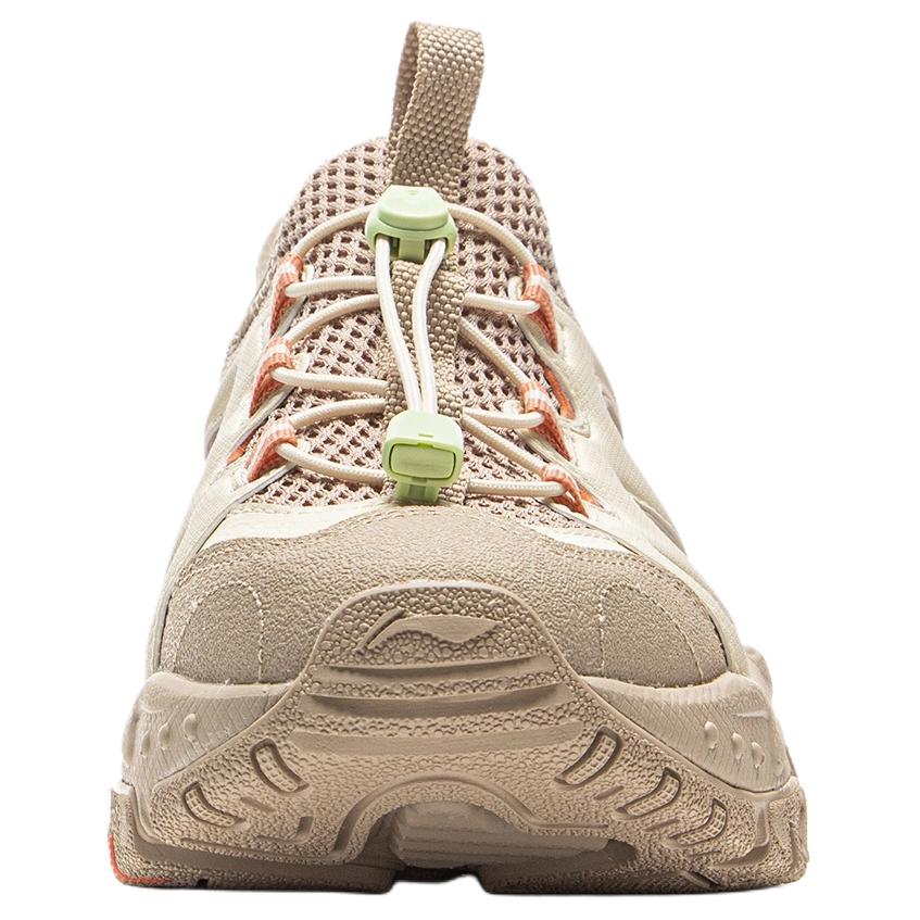Li-Ning Brown Sugar Trendy Comfortable Breathable Rebound Shock Absorption Creek Shoes Women Shoes Gray AGUV020-4