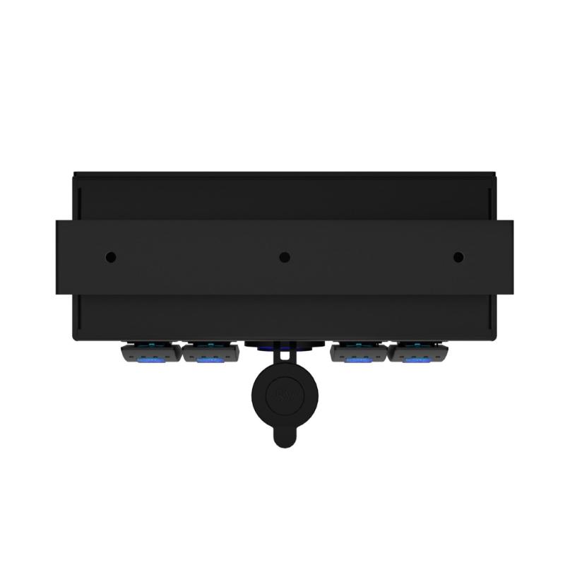 Convenient 4 Gang Rockers Toggle Switches Box with USB Charging Ports for Boats
