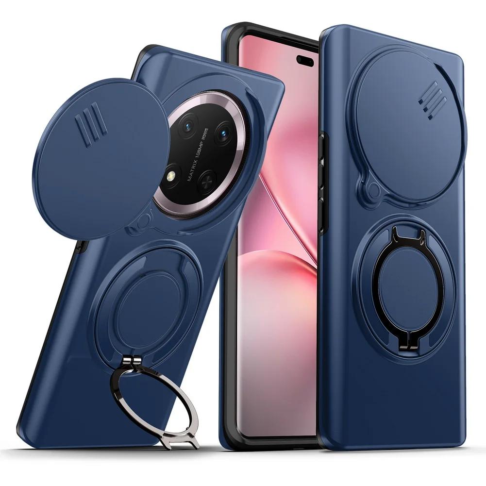 Adjustable Magnetic Stand Holder Case for Honor Magic 8 Lite 7 6 Lite Honor X9D X9C X9B X9A Dual Layer Full Protective Cover