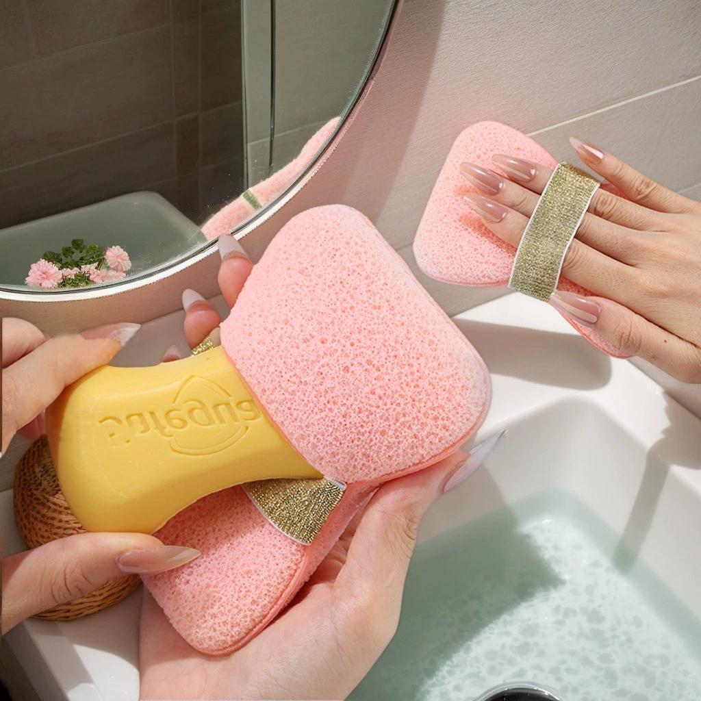 Soap Bag, Shower Sponge, Household Shower Ball Cleaning Tool, Reinforced and Not Loose, Super Soft and Delicate