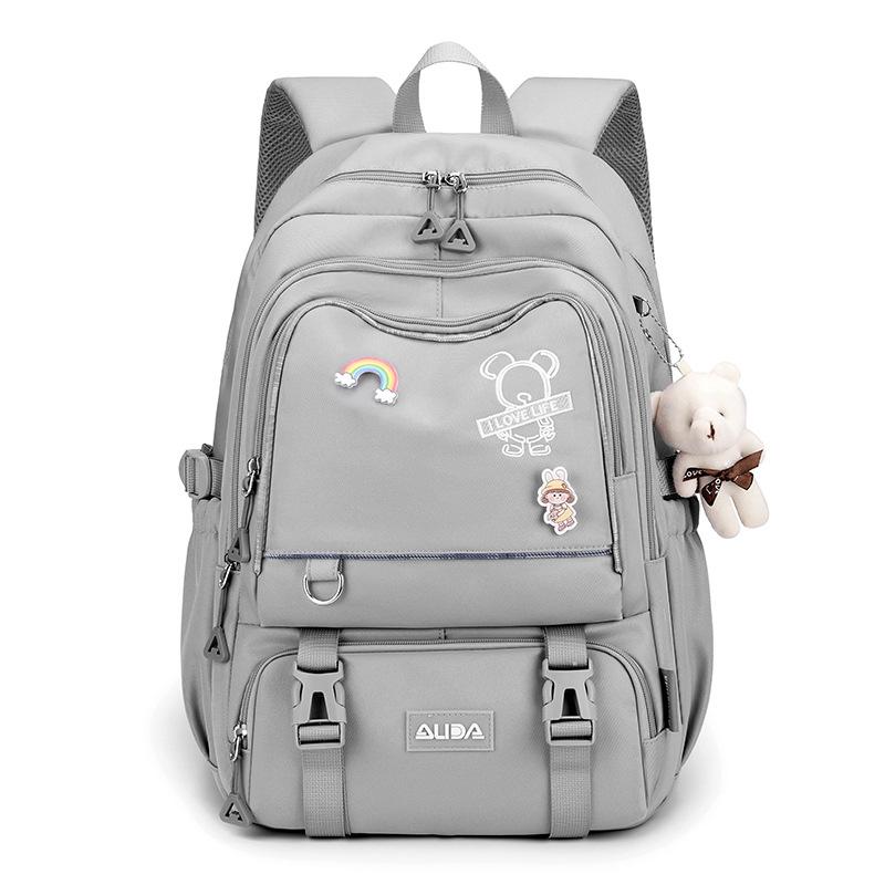 Fashion High-value Junior High School Student Schoolbag Girls Large-capacity Middle School Student Backpack Backpack