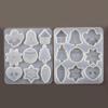 1 Pcs Christmas DIY Crystal Epoxy Mold Xmas Tree Snowflake Elk Pendant Keychain Listing Jewelry Silicone Mold Set Cookie Mold