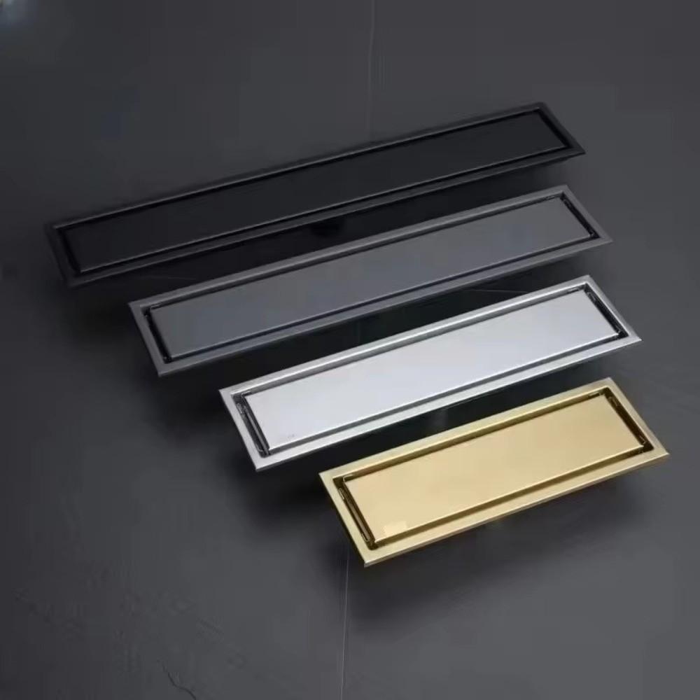 Quick Drainage Rectangular Floor Drain 304 Stainless Steel Deodorant Drainage  Kitchen