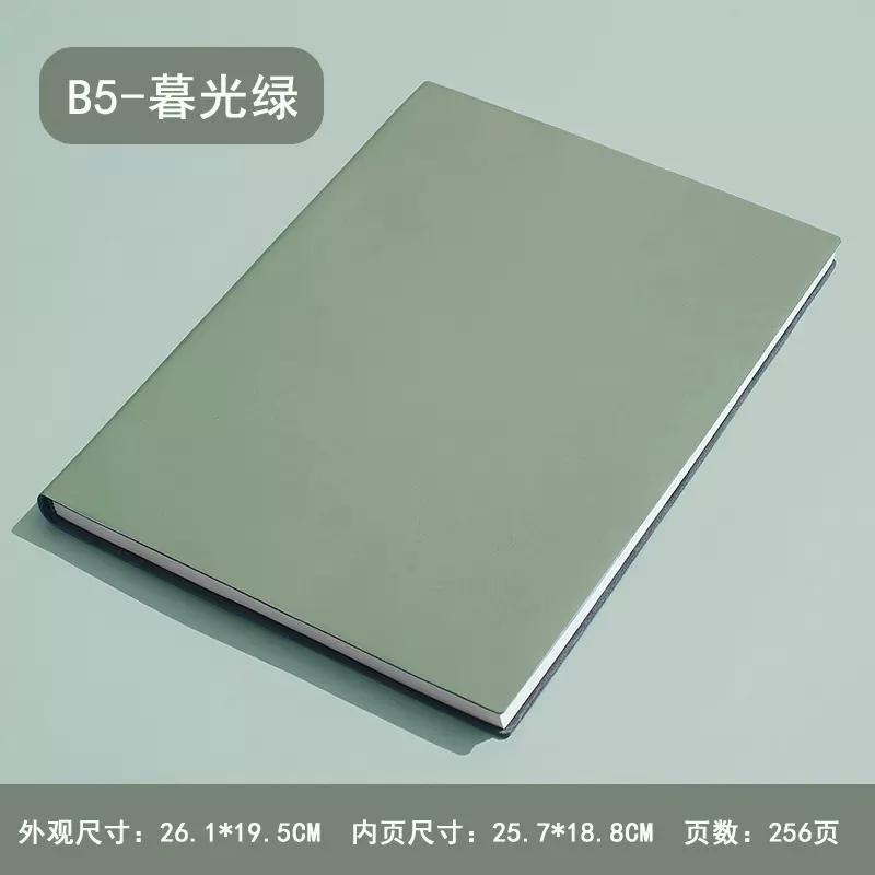 A5A6/B5 Soft Pu Leather 96/100 Sheets Notebook Journal Business Office Work Meeting Notepad Diary Planner School Stationery