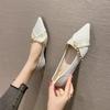 French niche flat shoes one-pedal single shoes women's 2025 new gentle and elegant design pointed commuter women's shoes
