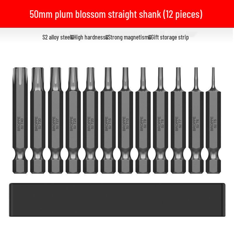 Compact Electric Screwdriver Bit Set: Phillips, Slotted, Torx, Hex, Strong Magnetic Power Drill, S2 Magnetic Bits.