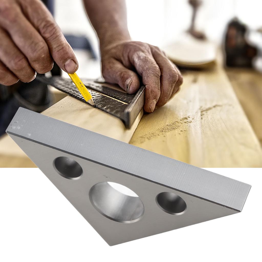 45 Degrees Ruler 45/90 Degrees Matte Aluminum Alloy Mini Right Angle Ruler Woodworking Measuring Tool Aluminum Right Angle Ruler