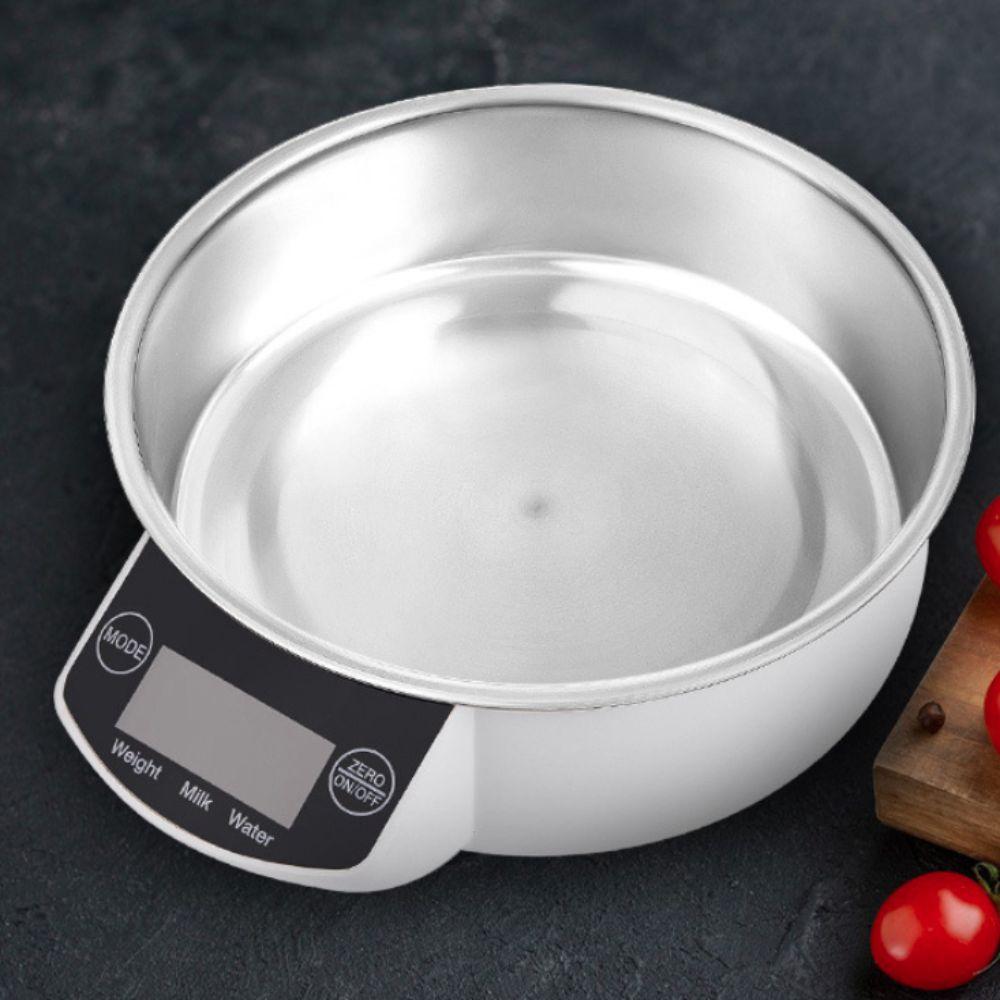 LCD Display Stainless Steel Electronic Bowl Scale Detachable Kitchen Scale Food Bowl Scale  Baking