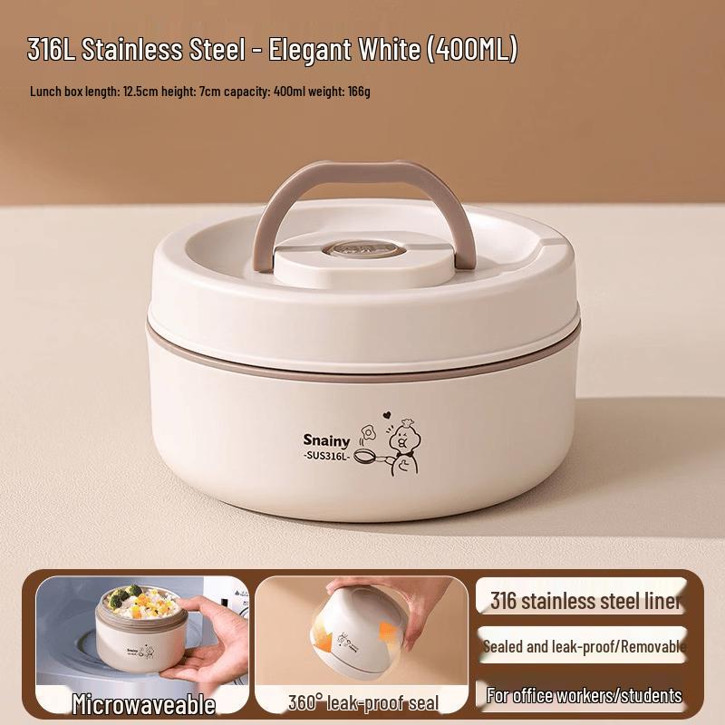 RuHan Mini Insulated Microwaveable Lunch Box & Soup Bowl