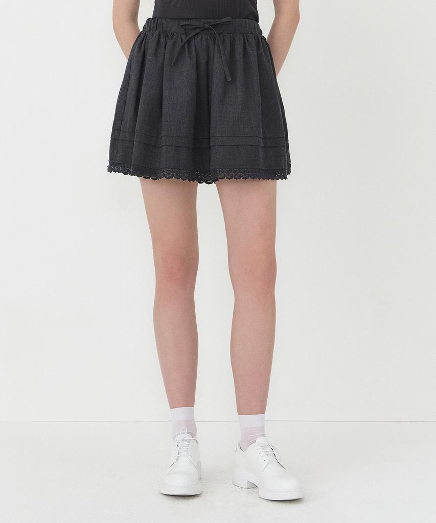 NORMOR Balloon Mini Skirt Gray