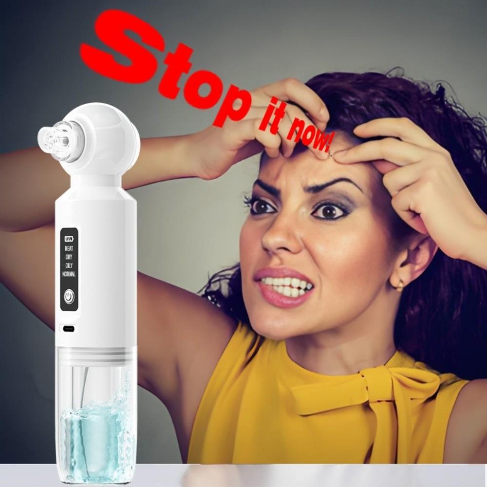 USB Charging Electric Blackhead Pore Cleaner Mini Bubble Beauty Device Women and Men