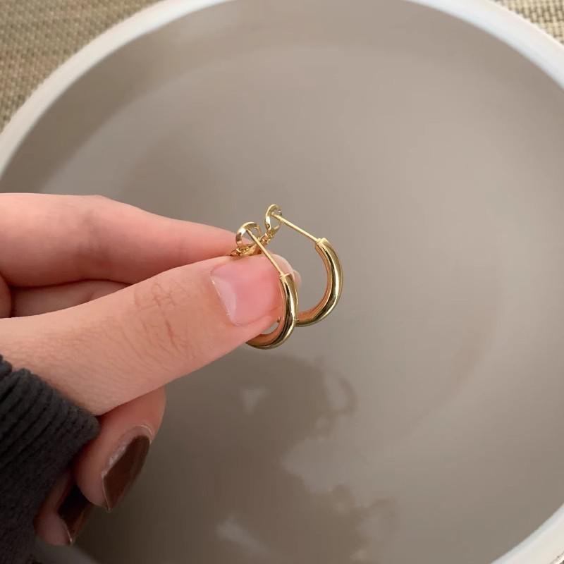 Women's 2024 Gold Small Hoop Earrings - High-End Niche Design