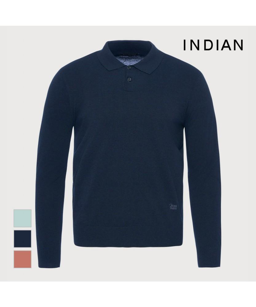 INDIAN [26 New Arrival] Summer Solid Polo Knit_Miebl6S1101