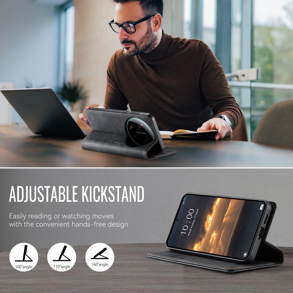 CaseMe Luxury Magnetic PU Leather Wallet Phone Case For Xiaomi 17 Ultra/17Ultra Shockproof Holder Pocket Cover For Xiaomi17Ultra