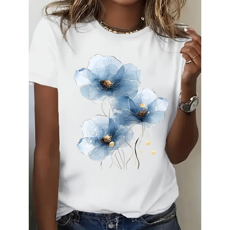 Европейский размер, повседневные летние футболки с коротким рукавом для женщин S белый