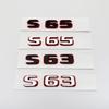 3D New style Two tone Number Letters S63 S65 S63L S65L ABS Emblem for W222 W223 Car Fender Trunk Logo Sticker