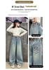 2026 New Spring/Autumn Style Girls' Versatile Wide-Leg Straight Jeans