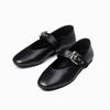 Fashion 2025 Spring New Horsehair Mary Jane Flats Shoes Woman Buckles Round Toe Pumps Loafers Casual Daily Flats Shoes Mary Jane Shoes