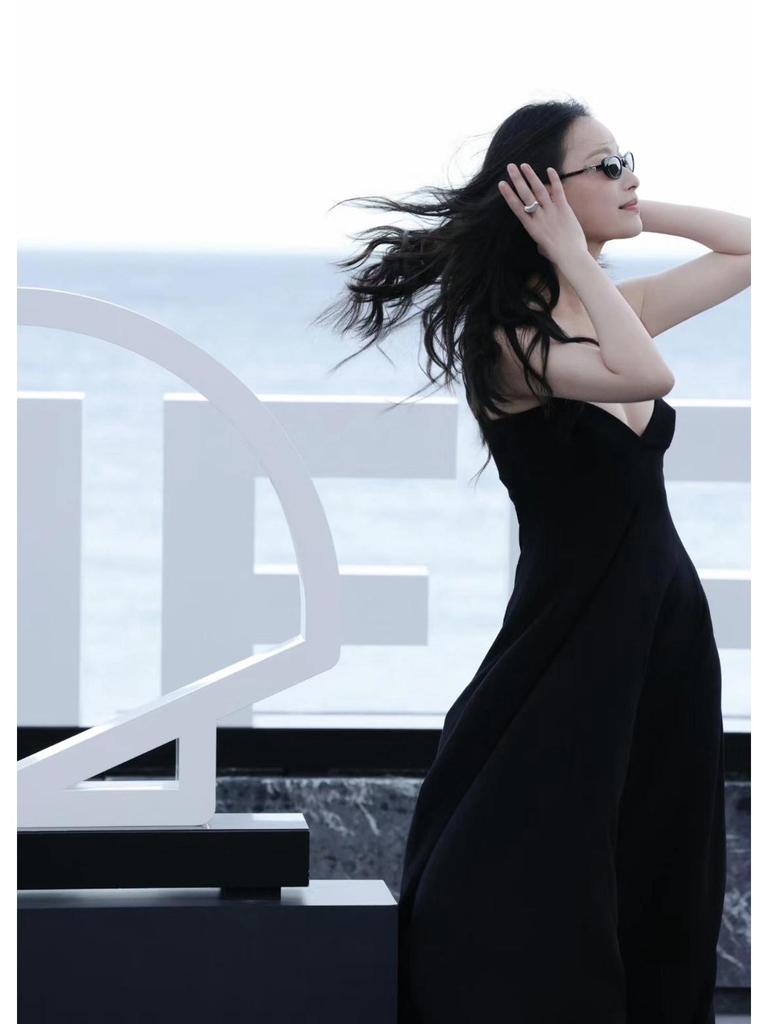 Women's High-End Retro Oval Sunglasses with UV Protection - Ni Ni Cai Wenjing Style