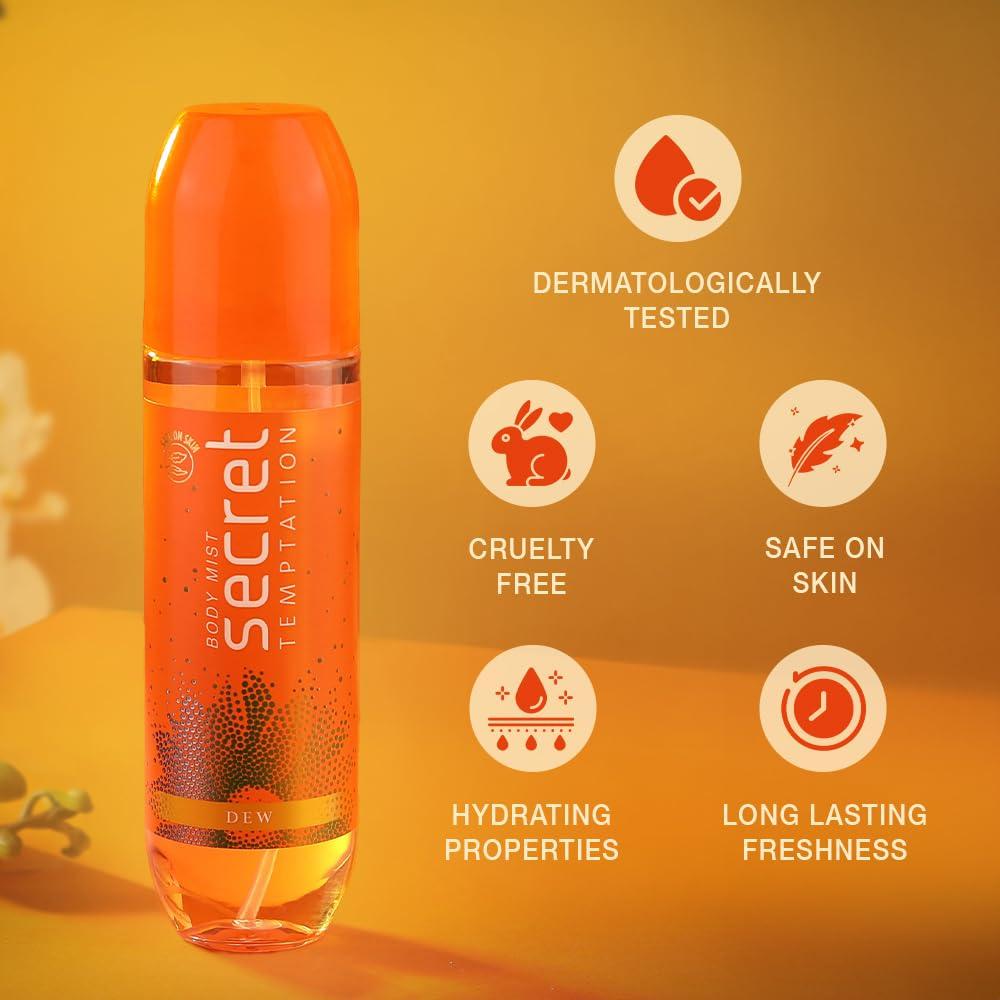 Мист для тела Роса (120 мл), Body Mist Dew,  Secret Temptation