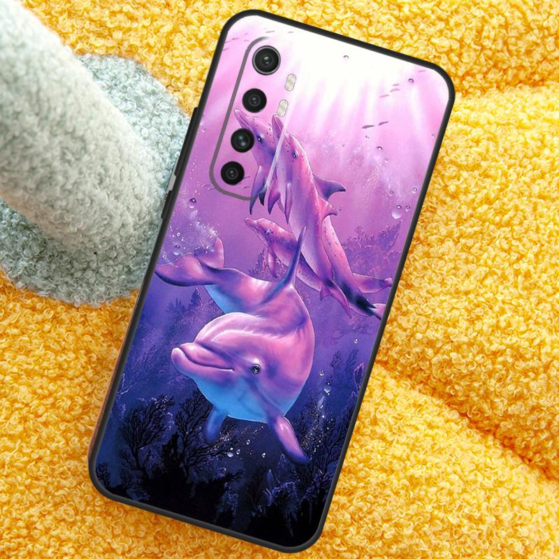 Cute Dolphin Ocean Case For Xiaomi 17 Pro Max 13 14 15 Ultra 13T 14T 15T Cover For POCO X7 X5 X6 F5 F6 F7 F8 Pro