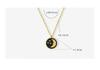 European-American Star Moon Pendant Necklace with Real Gold Electroplating – Simple Style Clavicle Chain Accessory