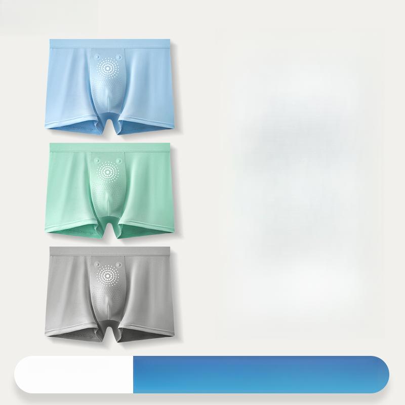 

3 шт. Мужское нижнее белье из ледяного шелка Летнее Спортивное мужское легкое дышащее бесшовное нижнее белье с плоским углом Четырехугольные трусы Боксеры 4XL