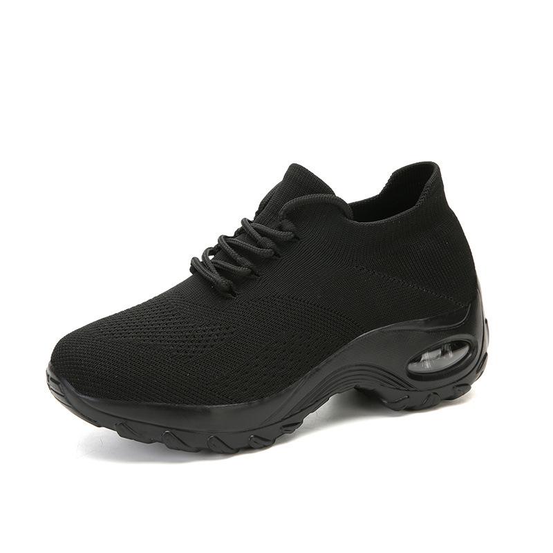 Fashion Yellow Mesh Platform Sneakers Thick Sole Breathable Casual Shoes Women Sneakers Knitting Socks Sneakers White Tennis Shoes